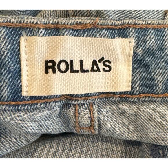 ROLLA'S Duster High Rise Slim Straight Jeans In Old Stone Size 31 - Picture 10 of 15